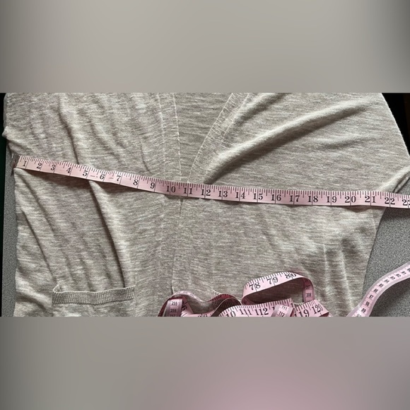 Trouvé Heathered Neutral Tone Open Cardigan Thin Knit Sweater Size M/L - Picture 7 of 9